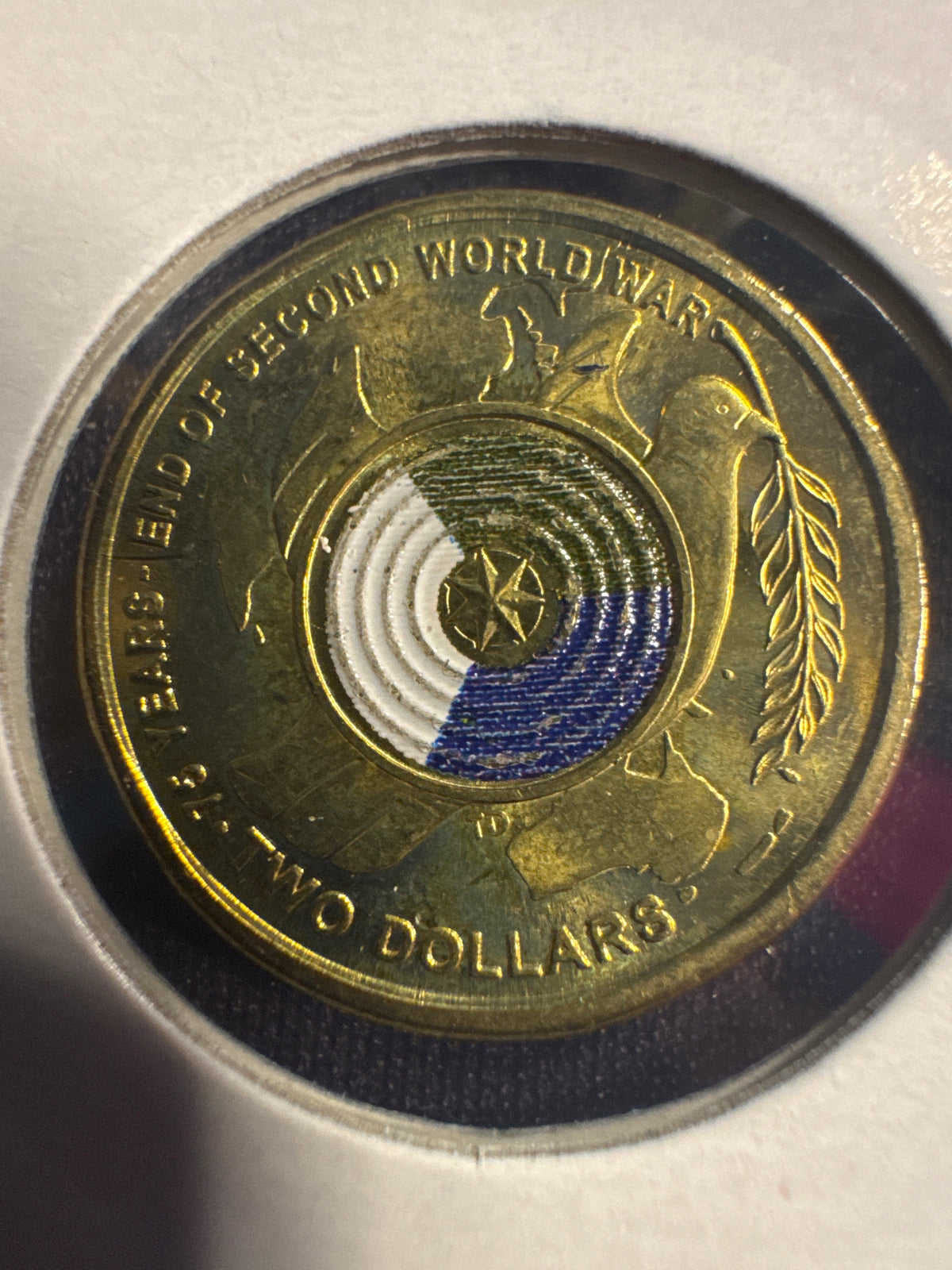 2020 75th Anniversary of WW2 Colourised $2 Coin