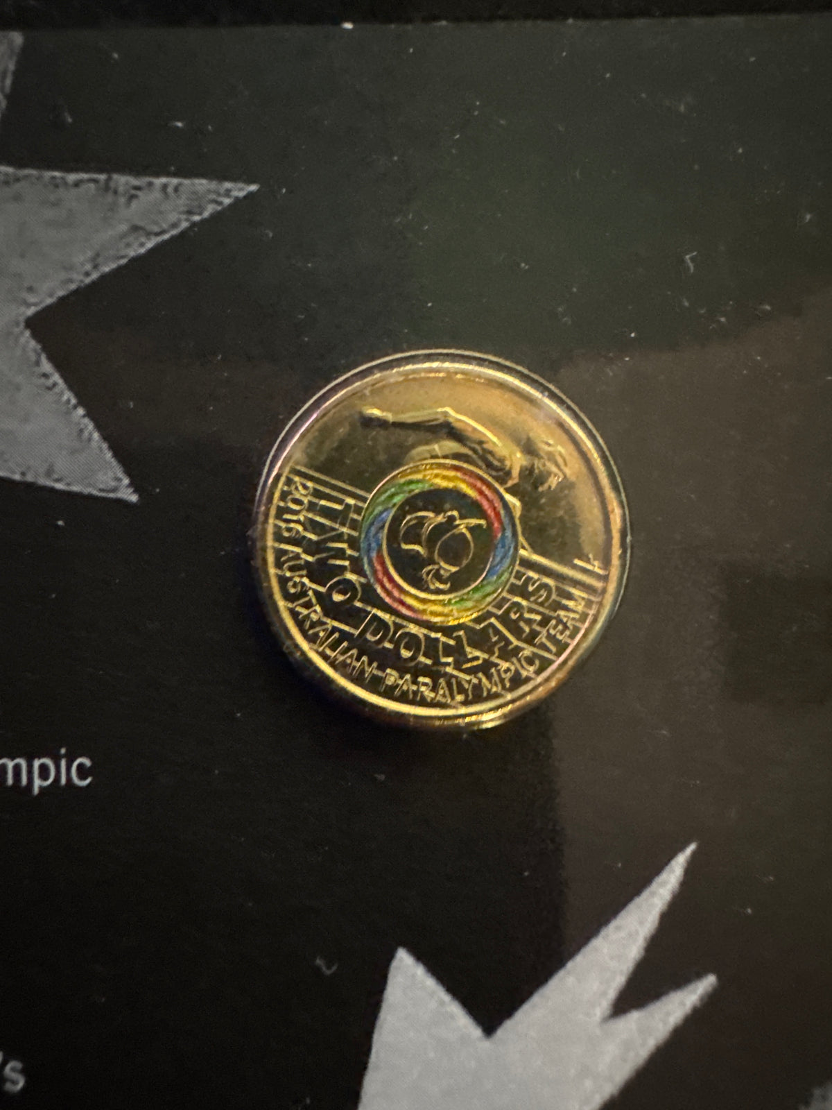 2016 Australian Paralympic Team $2 Coloured Uncirculated Coin in Card