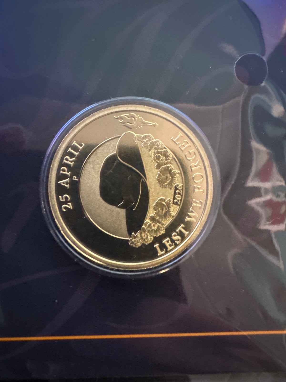 ANZAC Day 25 April $1 Uncirculated Coin in Card