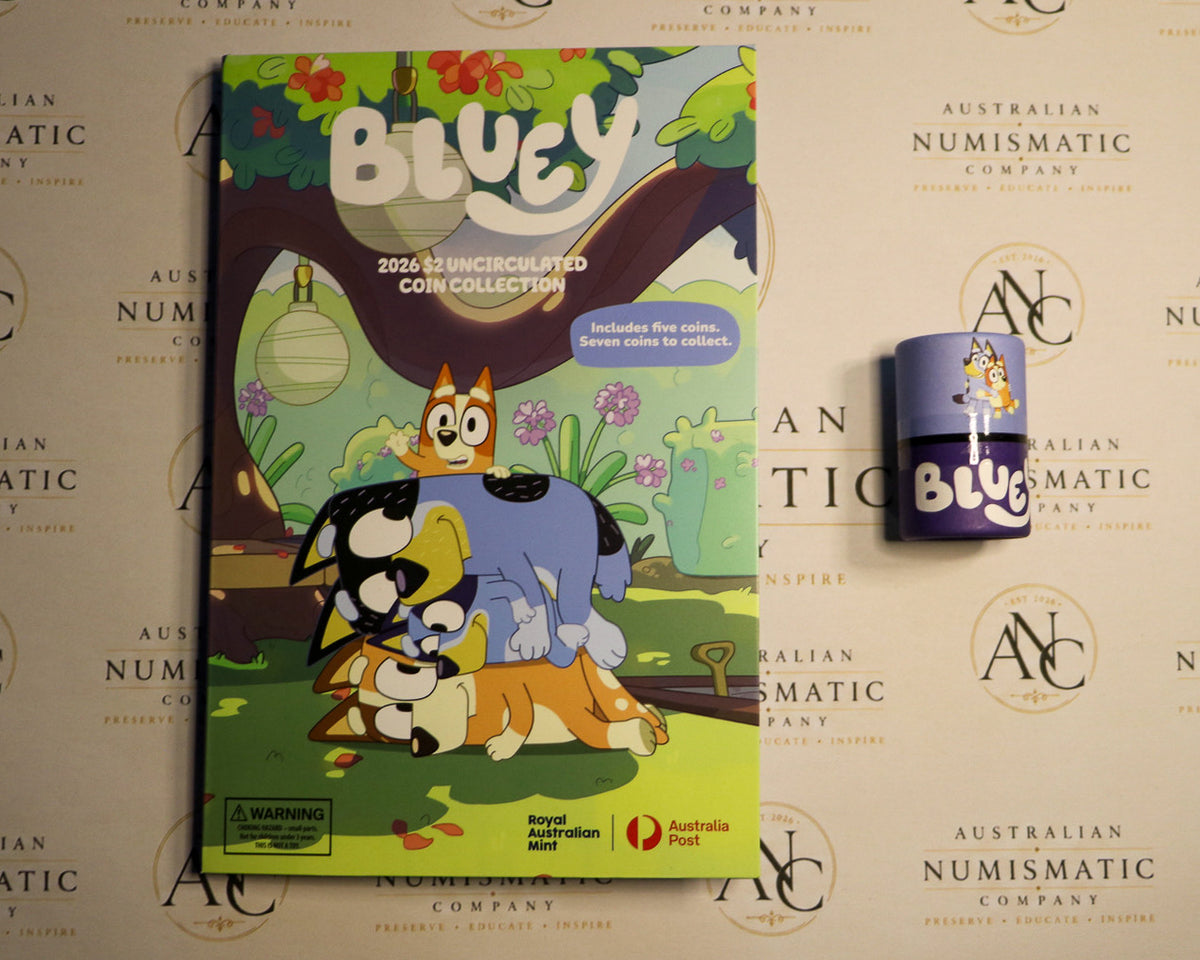 2026 Bluey Folder and Coin Tube Set - Unopened