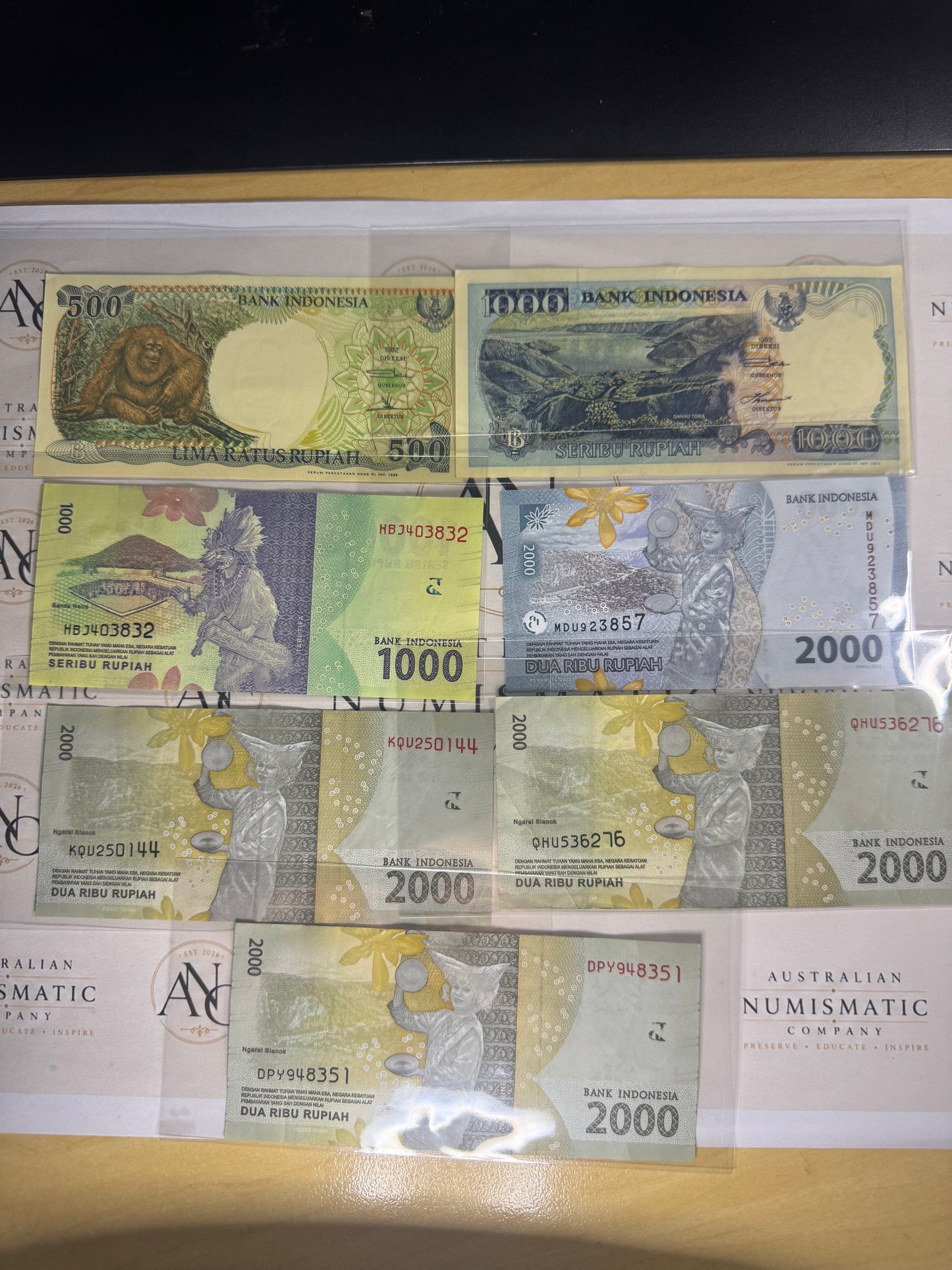 Indonesia Mixed Banknote Collection – 8 Note Set