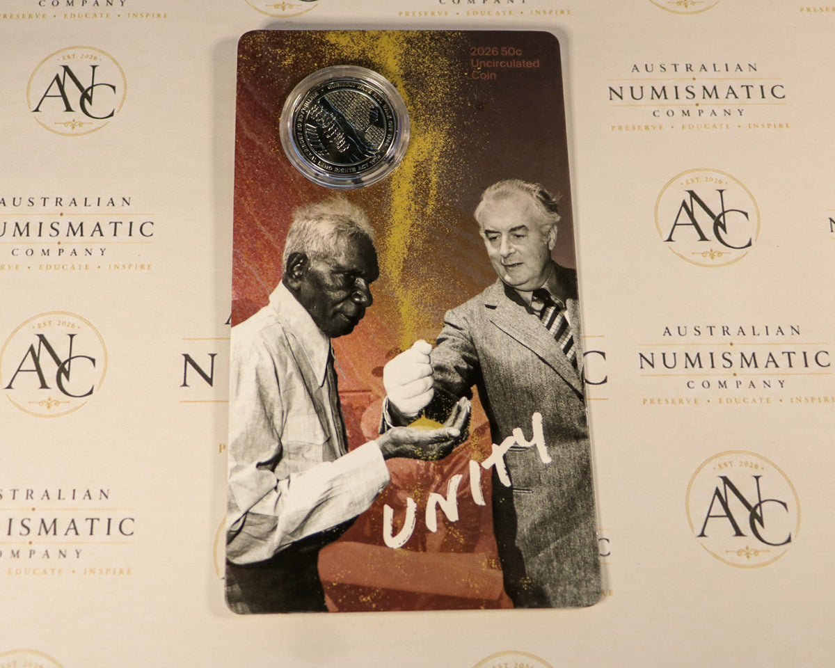 2026 Unity – Wave Hill Walk-Off & Aboriginal Land Rights 50c Uncirculated Coin in Card