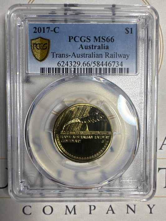 2017-C Australian $1 Trans-Australian Railway Centenary – PCGS MS66