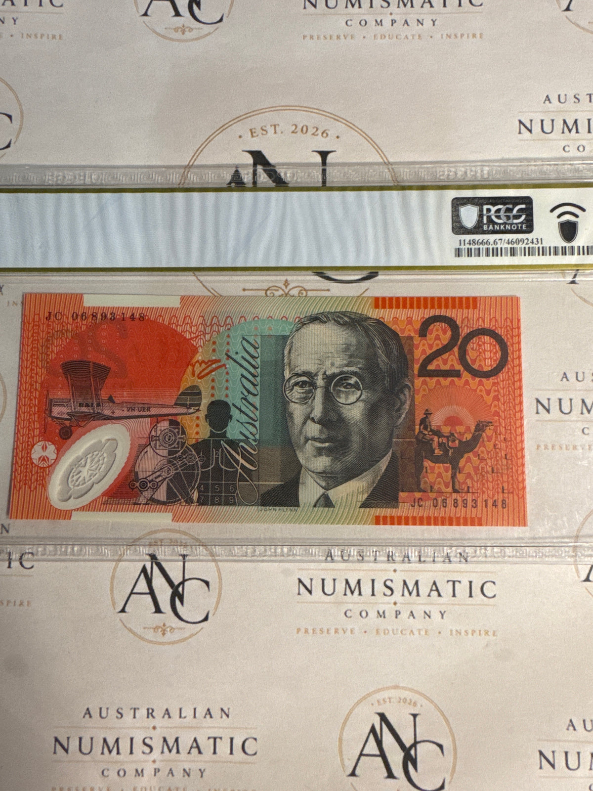 2006 $20 Macfarlane & Henry JC06 Last Prefix – PCGS 67 PPQ