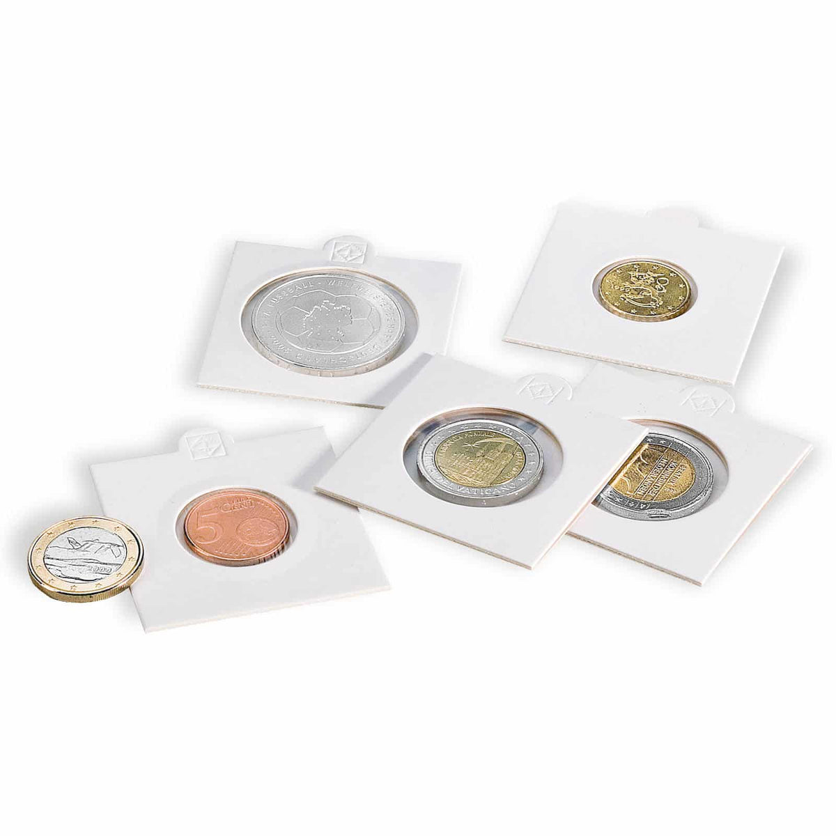 MATRIX coin holders, white, inside Ø 25mm, Suit 10c