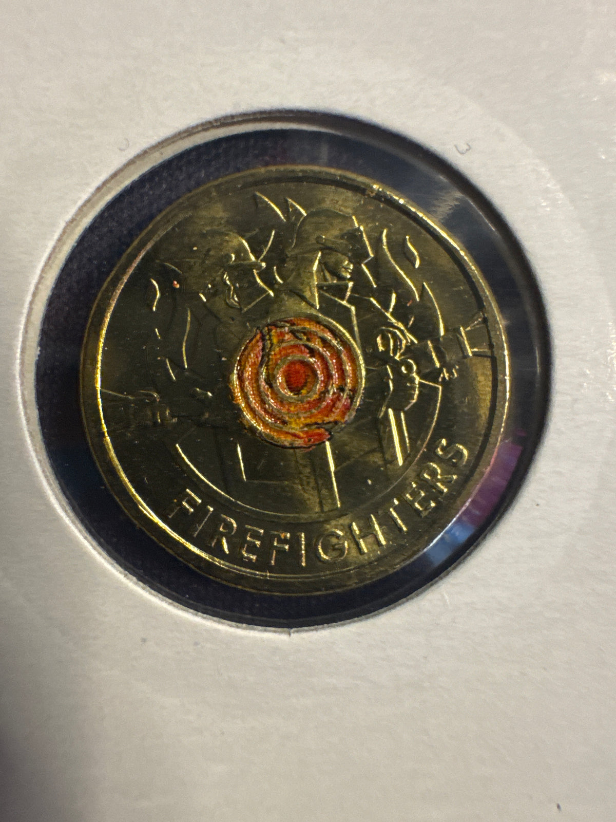 2020 Firefighters Uncirculated $2 colourised coin