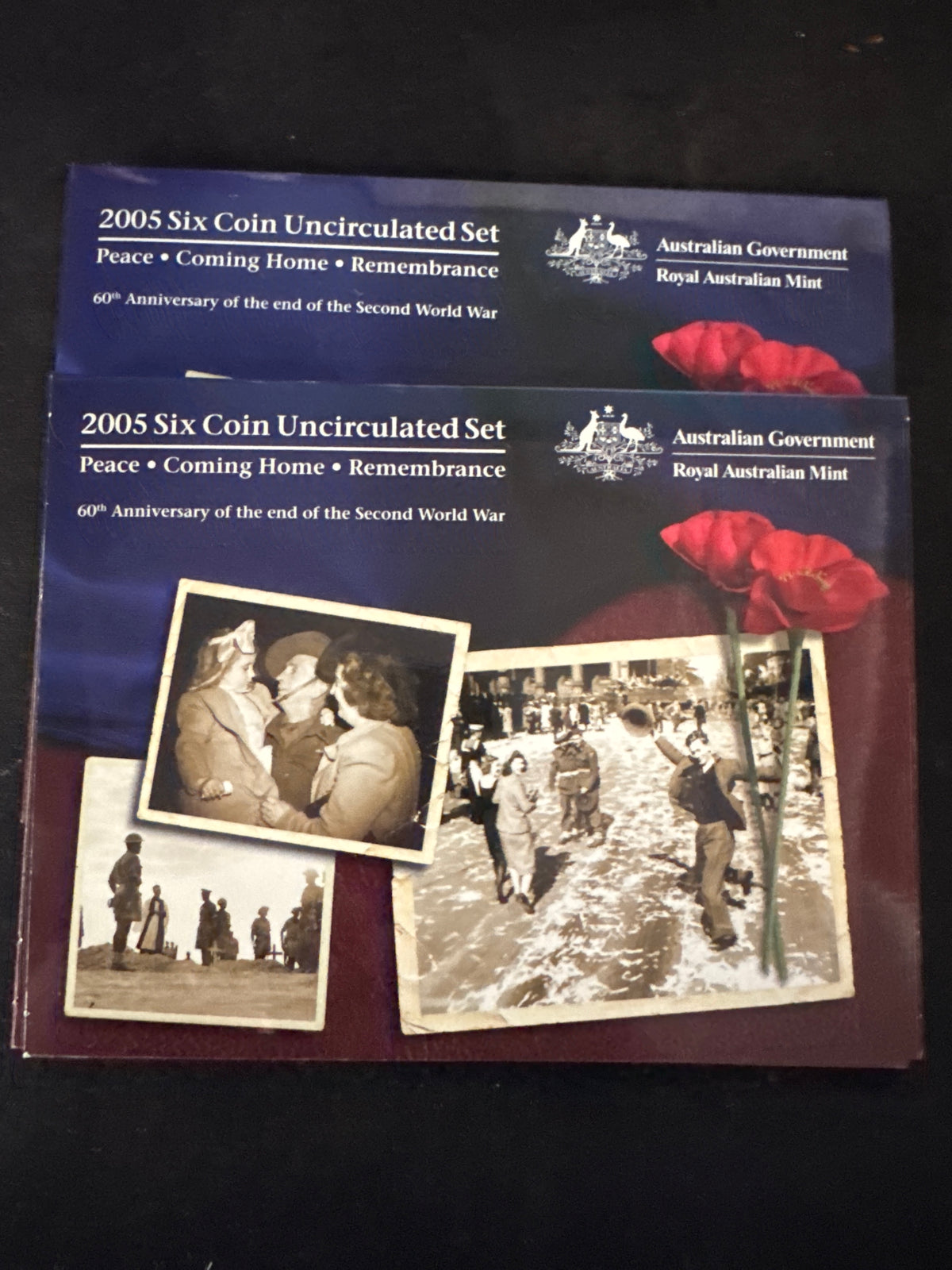 2005 Peace, Coming Home, Remembrance Six Coin Uncirculated Set