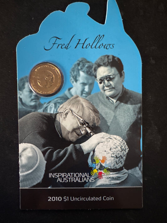 2010 Fred Hollows $1 Uncirculated Coin – Inspirational Australians