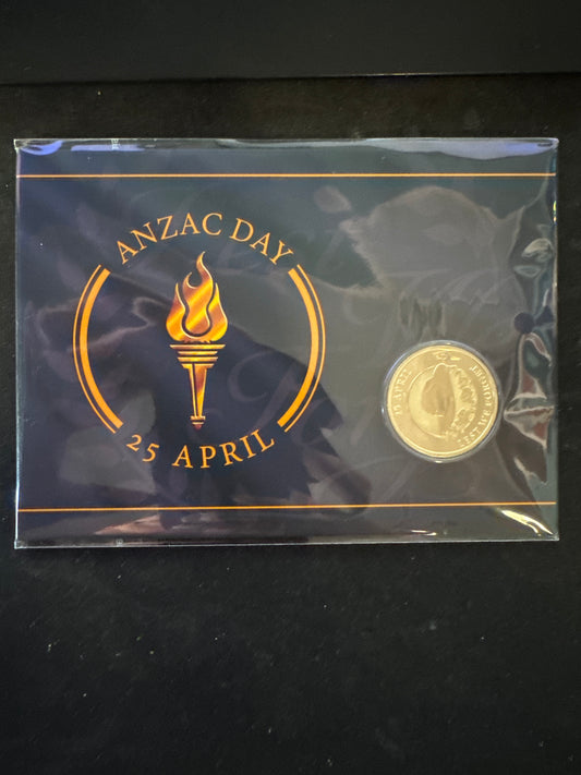ANZAC Day 25 April $1 Uncirculated Coin in Card