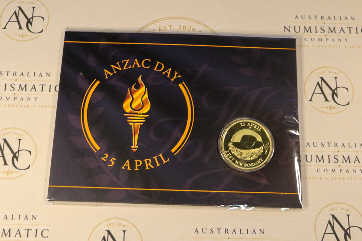 2026 ANZAC Day $1 Perth Mint on Card