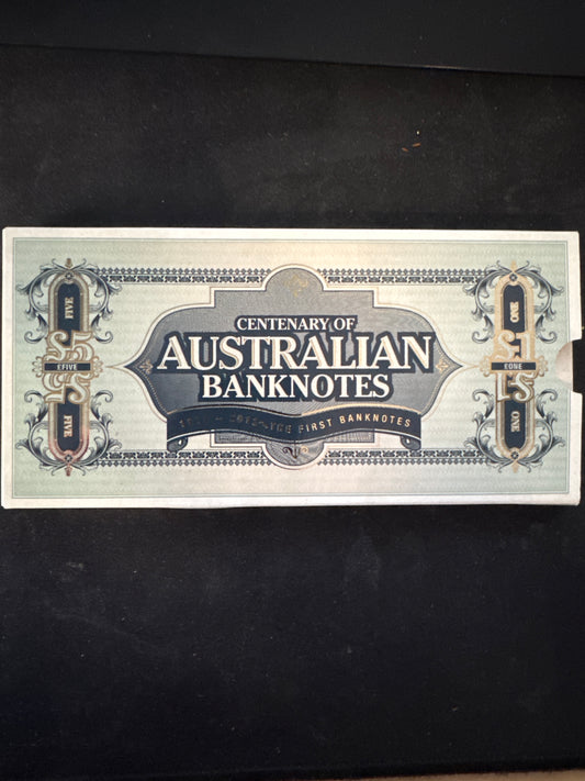 2013 Centenary of Australian Banknotes 3 Card Set