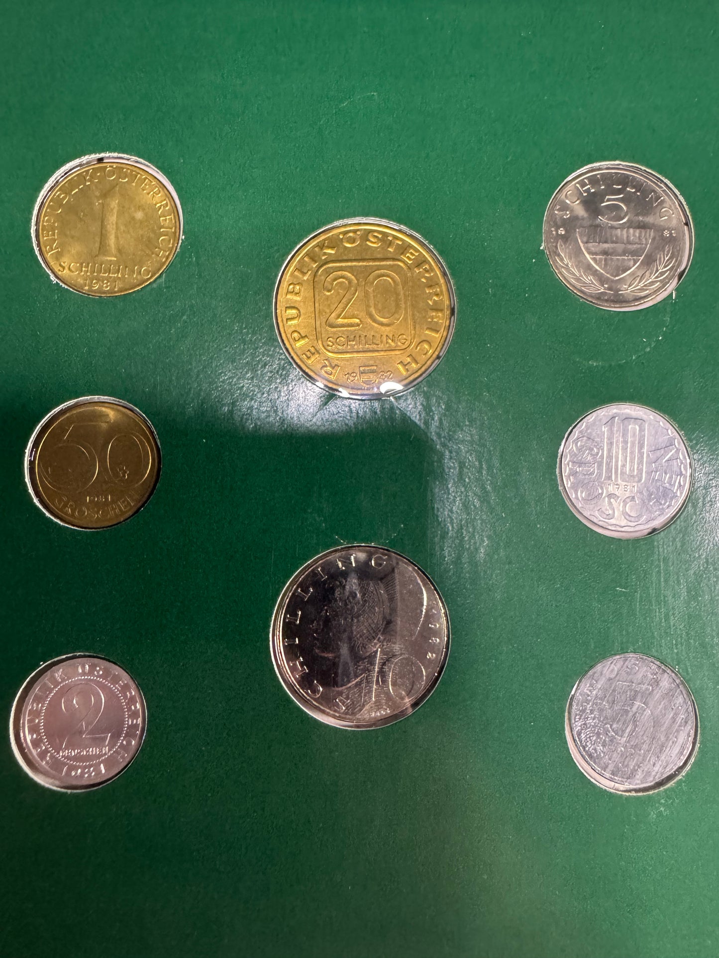 Republic of Austria 8-Coin Set – Franklin Mint Coin Sets of All Nations