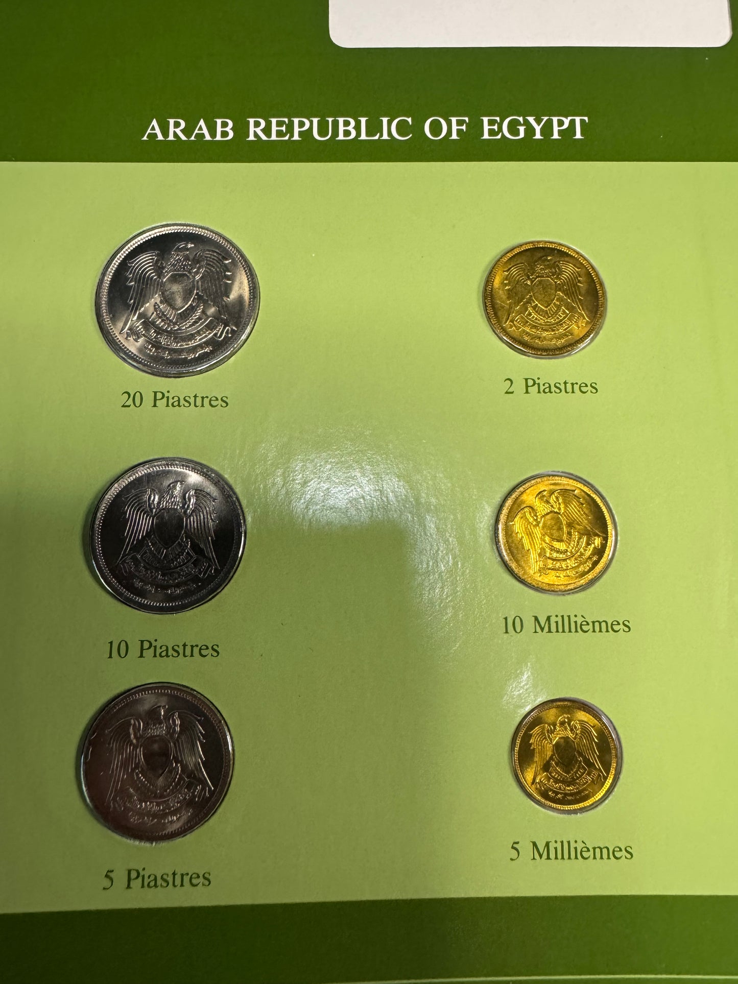 Arab Republic of Egypt 6-Coin Set – Franklin Mint Coin Sets of All Nations