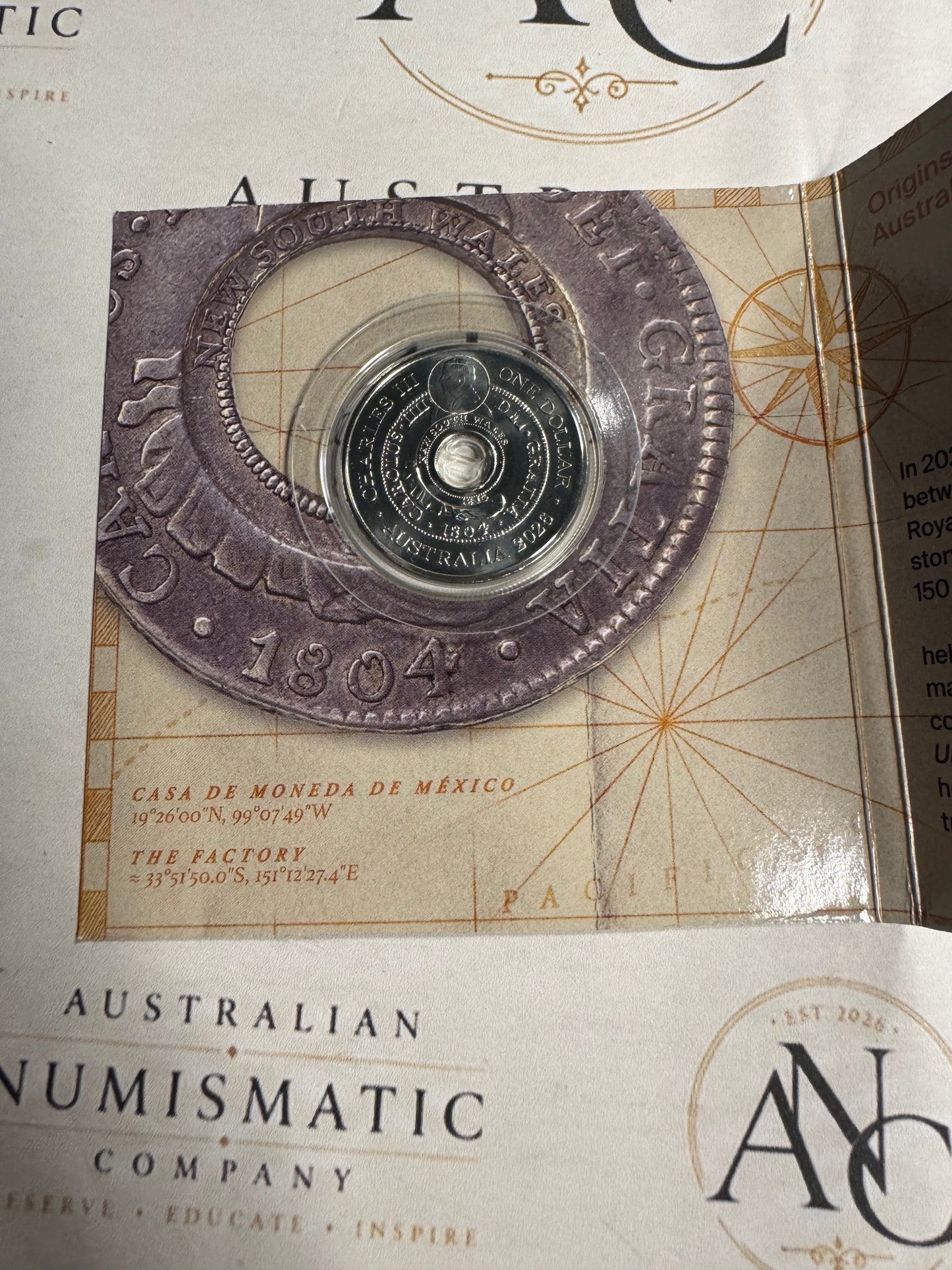 2026 $1 Origins of Australian Coin – Holey Dollar Uncirculated Coin