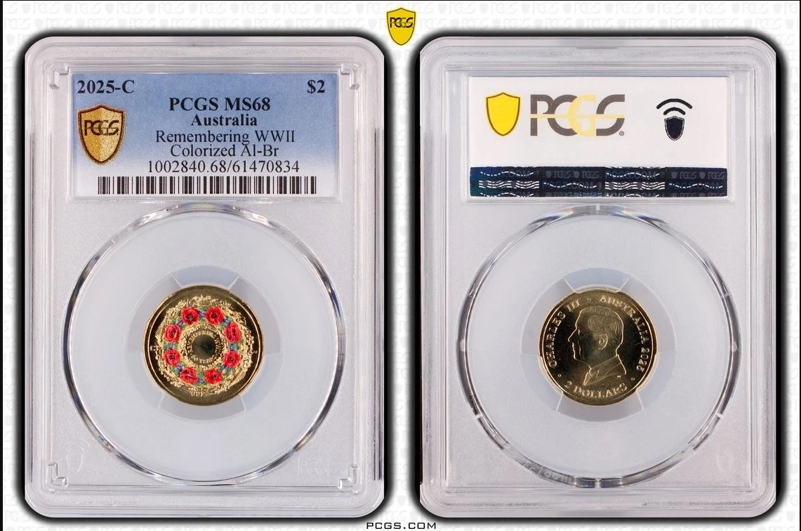 2025 - C Mintmark WWII Poppy Wreath $2 PCGS MS68