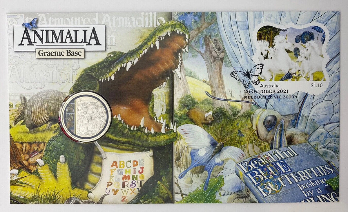 Australia 2021 PNC, Animalia by Graeme Base 20c